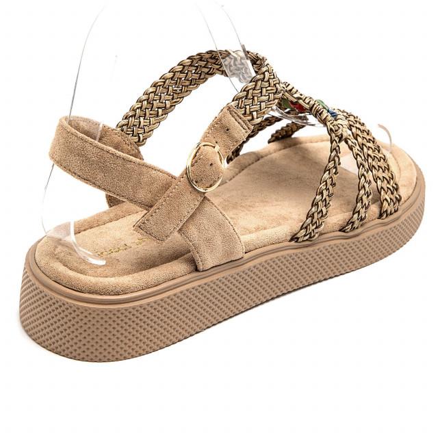 Ideal Shoes Chaussure Femmes Sandales Sandales Plates 1788