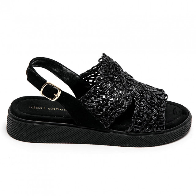 Ideal Shoes Chaussure Femmes Sandales Sandales Plates 1856