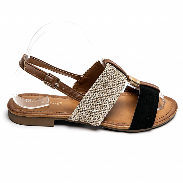 Ideal Shoes Chaussure Femmes Sandales Sandales Plates 2238