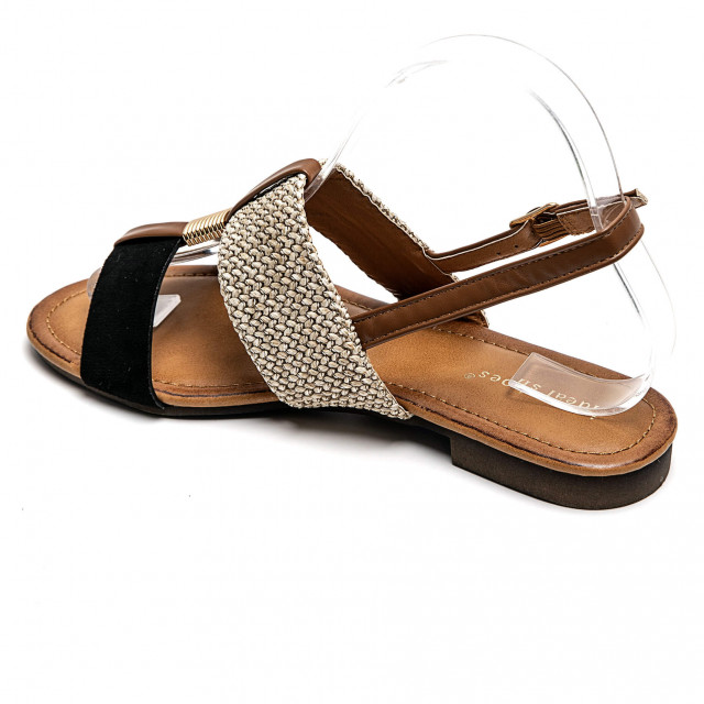 Ideal Shoes Chaussure Femmes Sandales Sandales Plates 2238