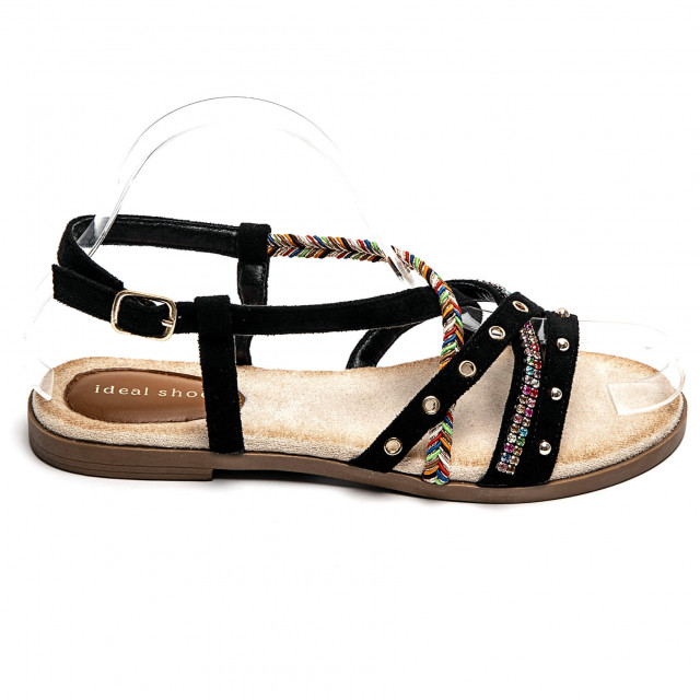Ideal Shoes Chaussure Femmes Sandales Sandales Plates 2251