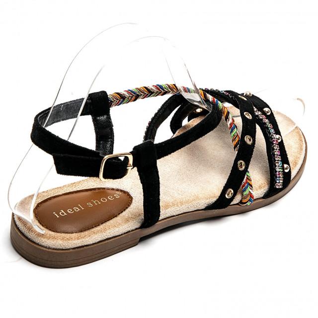 Ideal Shoes Chaussure Femmes Sandales Sandales Plates 2251