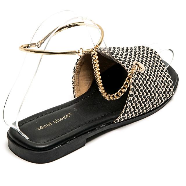 Ideal Shoes Chaussure Femmes Sandales Sandales Plates 2263
