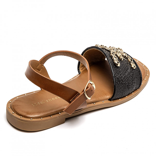 Ideal Shoes Chaussure Femmes Sandales Sandales Plates 2265