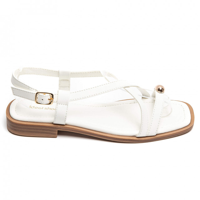 Ideal Shoes Chaussure Femmes Sandales Sandales Plates 2278