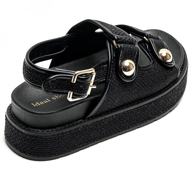 Ideal Shoes Chaussure Femmes Sandales Sandales Plates 3256