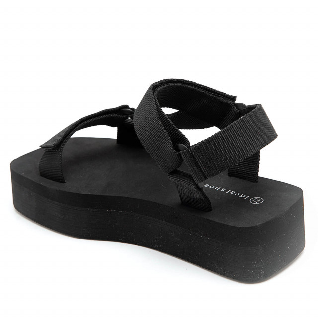 Ideal Shoes Chaussure Femmes Sandales Sandales Plates 3767