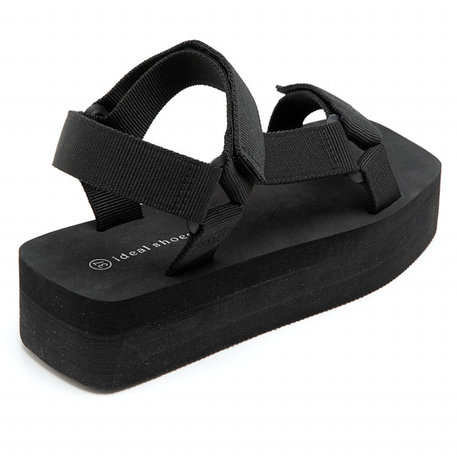 Ideal Shoes Chaussure Femmes Sandales Sandales Plates 3767