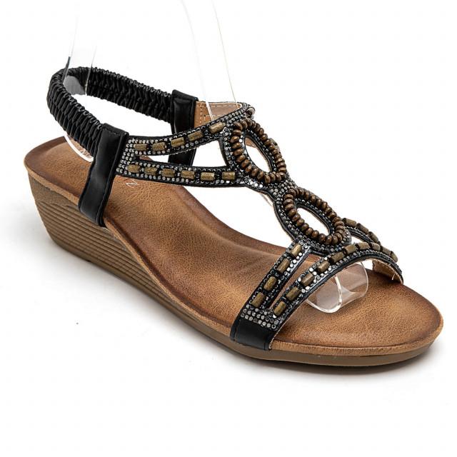 ideal shoes Chaussure femmes Sandales Sandales plates 3850