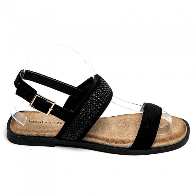 Ideal Shoes Chaussure Femmes Sandales Sandales Plates 5208