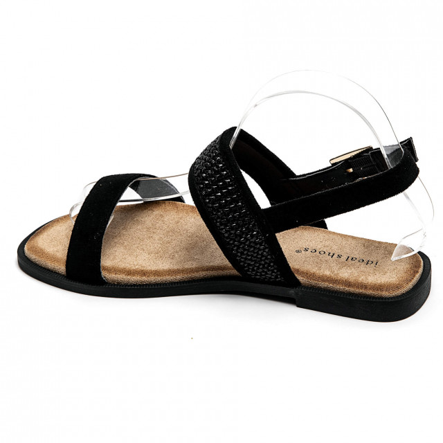 Ideal Shoes Chaussure Femmes Sandales Sandales Plates 5208