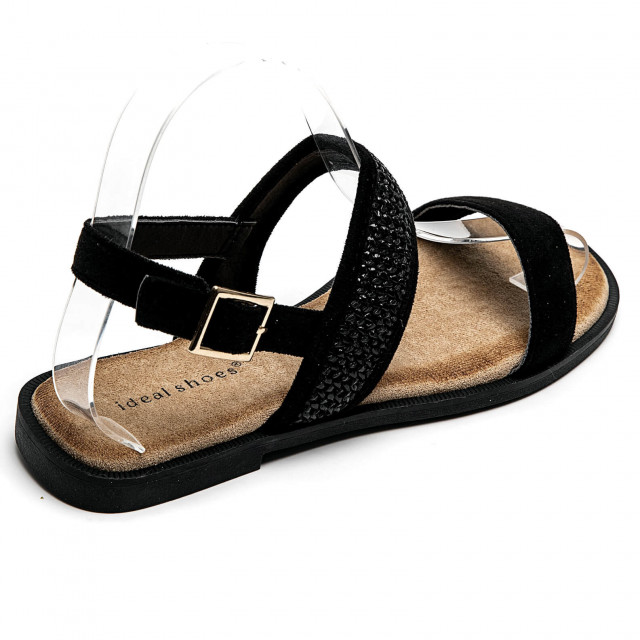 Ideal Shoes Chaussure Femmes Sandales Sandales Plates 5208