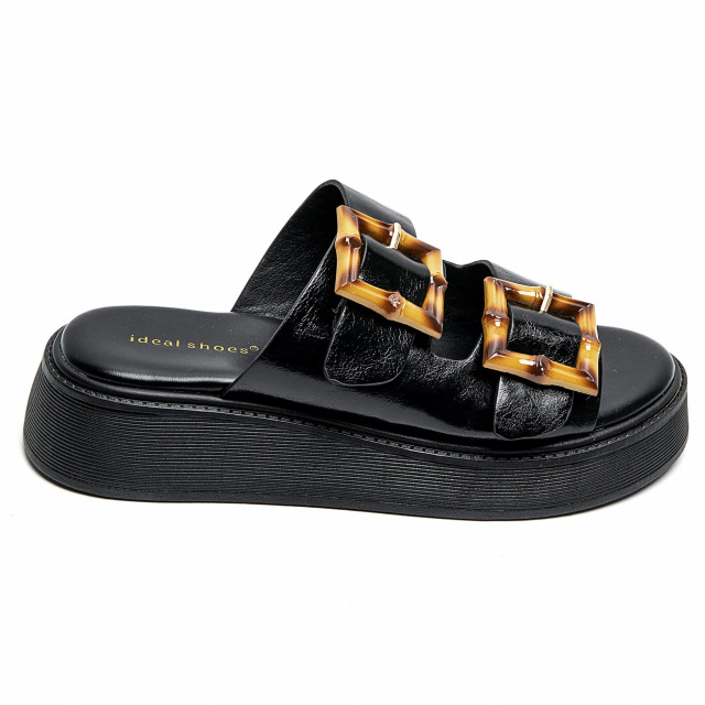 Ideal Shoes Chaussure Femmes Sandales Sandales Plates 5233