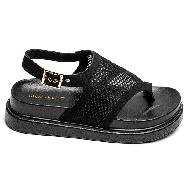 Ideal Shoes Chaussure Femmes Sandales Sandales Plates 5234