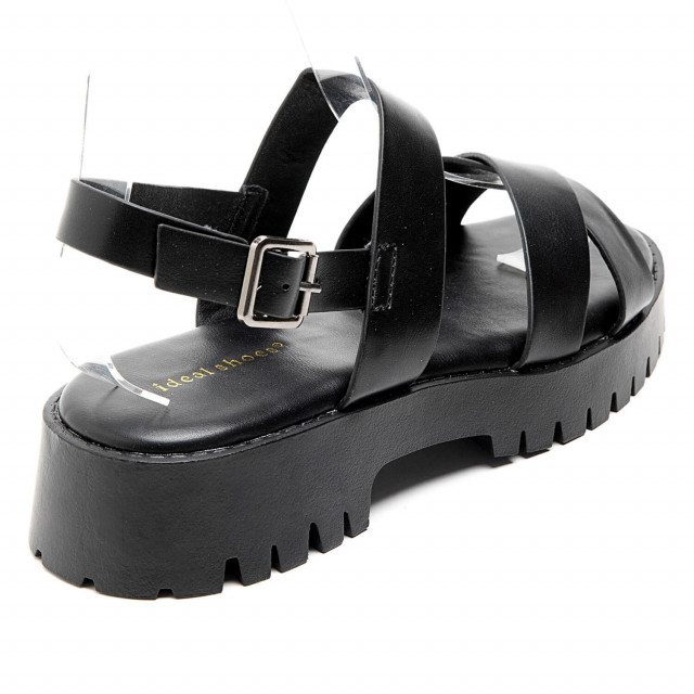 Ideal Shoes Chaussure Femmes Sandales Sandales Plates 5883