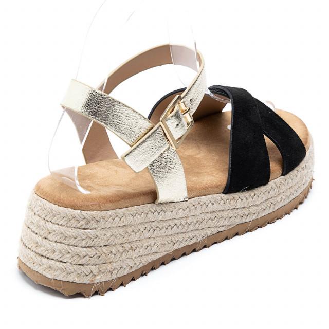 Ideal Shoes Chaussure Femmes Sandales Sandales Plates 5889