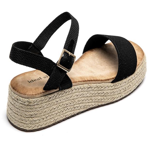 Ideal Shoes Chaussure Femmes Sandales Sandales Plates 5989
