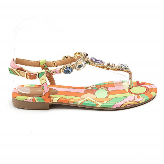 Ideal Shoes Chaussure Femmes Sandales Sandales Plates 8086