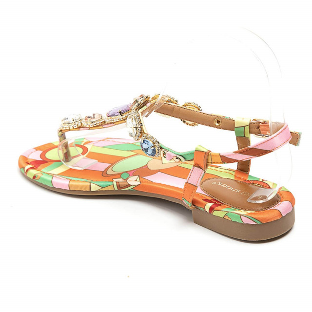 Ideal Shoes Chaussure Femmes Sandales Sandales Plates 8086