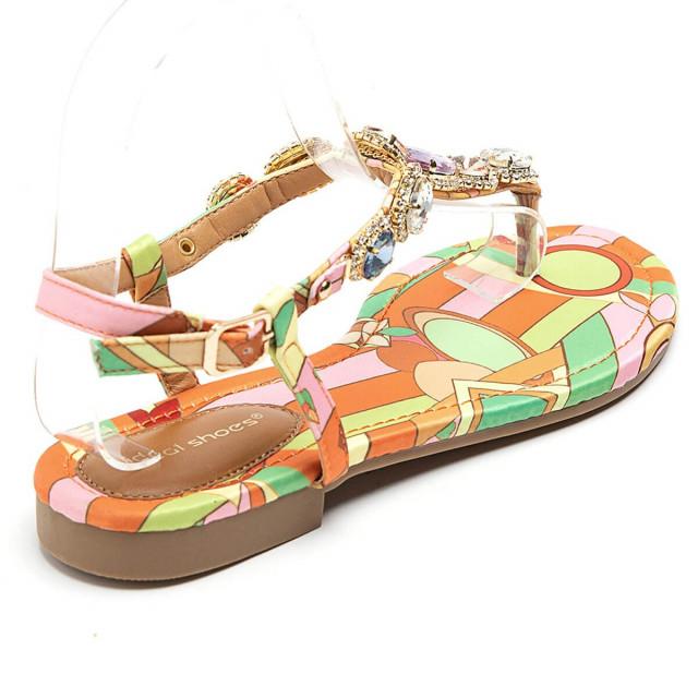 Ideal Shoes Chaussure Femmes Sandales Sandales Plates 8086