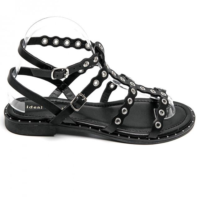 Ideal Shoes Chaussure Femmes Sandales Sandales Plates 9700
