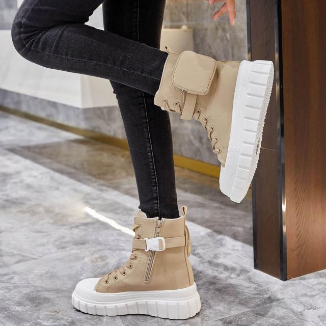 Ideal Shoes Chaussure Femmes Sneakers Sneakers Montantes 5327