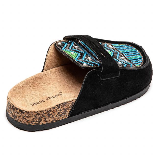 Ideal Shoes Chaussure Femmes Nu-pieds Mules 1133