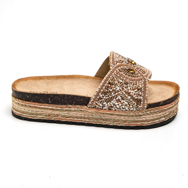 Ideal Shoes Chaussure Femmes Nu-pieds Tongs 1129