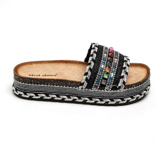 Ideal Shoes Chaussure Femmes Nu-pieds Tongs 1132