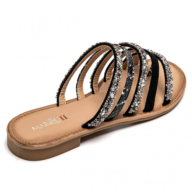 Ideal Shoes Chaussure Femmes Nu-pieds Tongs 2275