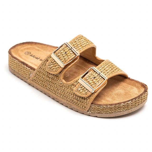 Ideal Shoes Chaussure Femmes Nu-pieds Tongs 2802