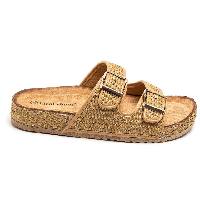 Ideal Shoes Chaussure Femmes Nu-pieds Tongs 2802