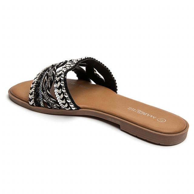 Ideal Shoes Chaussure Femmes Nu-pieds Tongs 2813