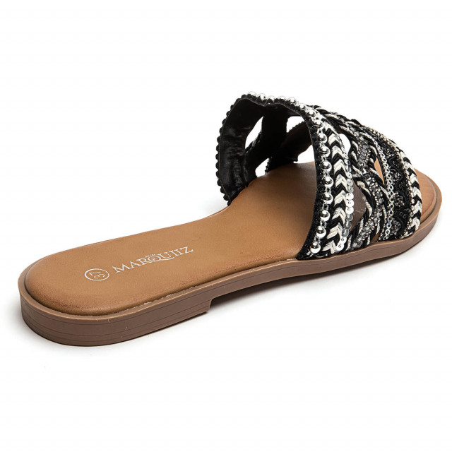 Ideal Shoes Chaussure Femmes Nu-pieds Tongs 2813