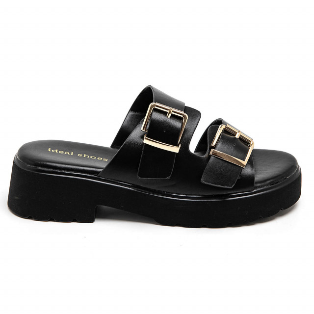 Ideal Shoes Chaussure Femmes Nu-pieds Tongs 3209