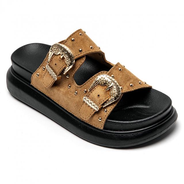 Ideal Shoes Chaussure Femmes Nu-pieds Tongs 3253