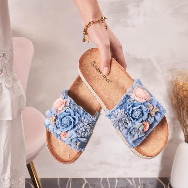 Ideal Shoes Chaussure Femmes Nu-pieds Tongs 5216