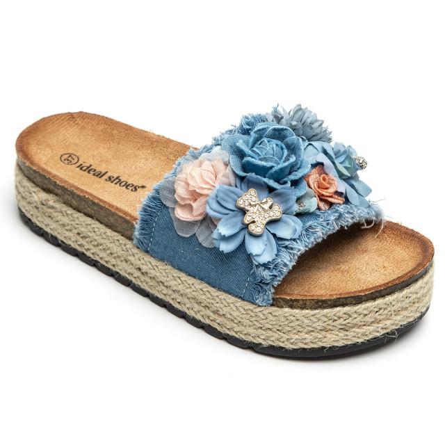Ideal Shoes Chaussure Femmes Nu-pieds Tongs 5216