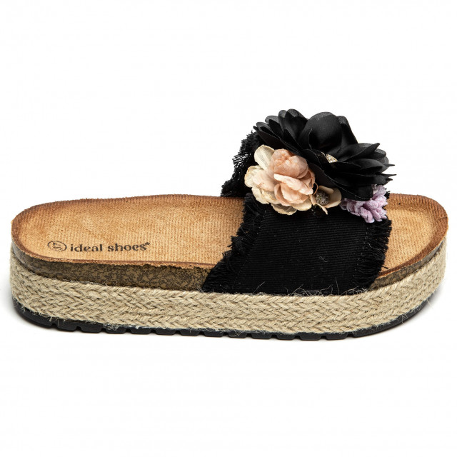 Ideal Shoes Chaussure Femmes Nu-pieds Tongs 5217