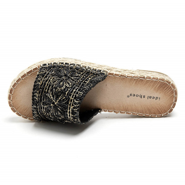 Ideal Shoes Chaussure Femmes Nu-pieds Tongs 6637