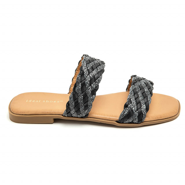 Ideal Shoes Chaussure Femmes Nu-pieds Tongs 6653