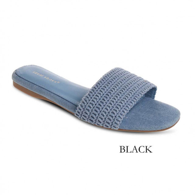 Ideal Shoes Chaussure Femmes Nu-pieds Tongs 6969