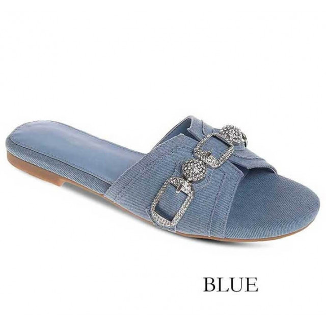 Ideal Shoes Chaussure Femmes Nu-pieds Tongs 6970