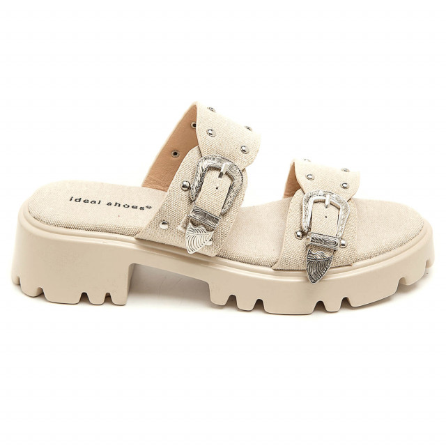 Ideal Shoes Chaussure Femmes Nu-pieds Tongs 8069