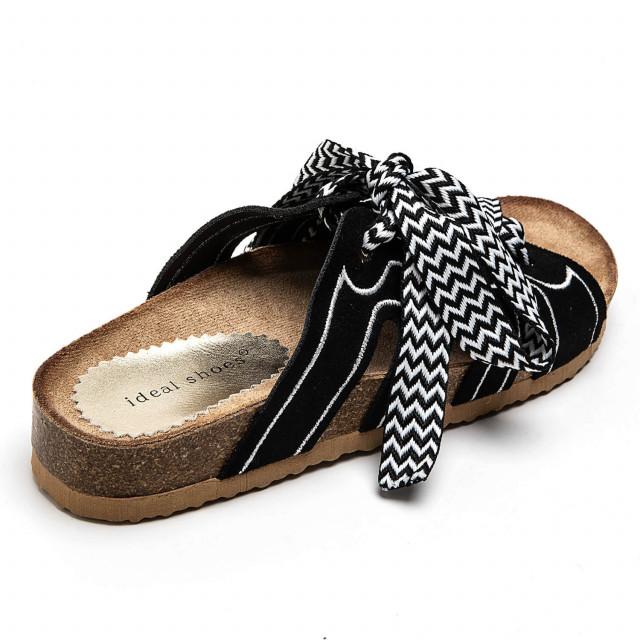 Ideal Shoes Chaussure Femmes Nu-pieds Tongs 8073