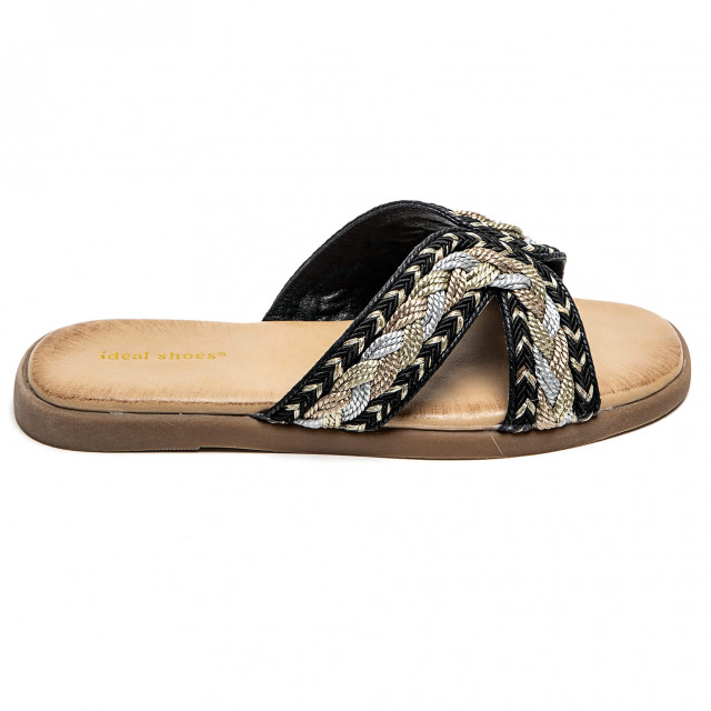 Ideal Shoes Chaussure Femmes Nu-pieds Tongs 8205