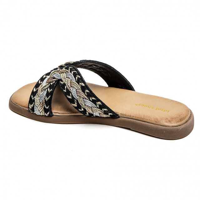 Ideal Shoes Chaussure Femmes Nu-pieds Tongs 8205