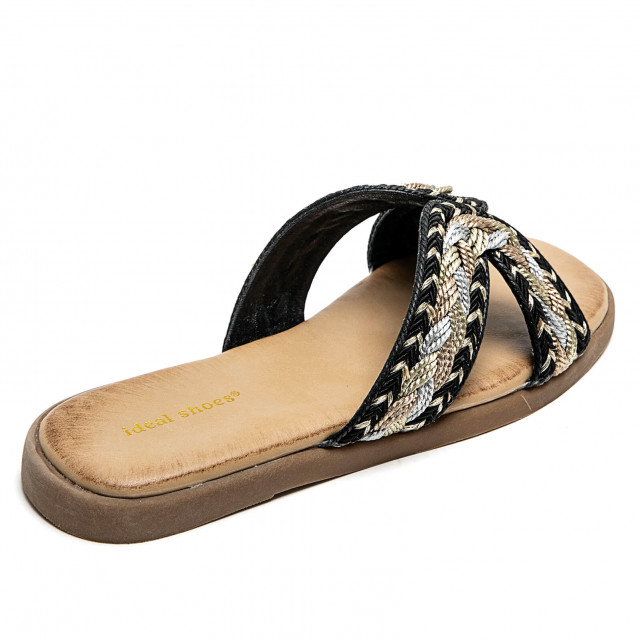 Ideal Shoes Chaussure Femmes Nu-pieds Tongs 8205