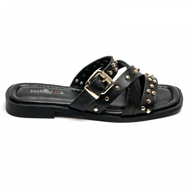 Ideal Shoes Chaussure Femmes Nu-pieds Tongs 9706