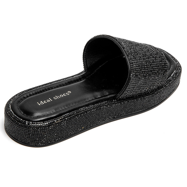 Ideal Shoes Chaussure Femmes Nu-pieds Tongs 9709